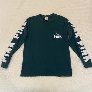 Deep green PINK long sleeve